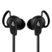 A close-up view of the black Edifier W280NB Pro earbuds, showing the ear hooks and textured surface.