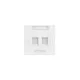 CommScope FPS-BS-2P-W 2-Ports Faceplate Kit