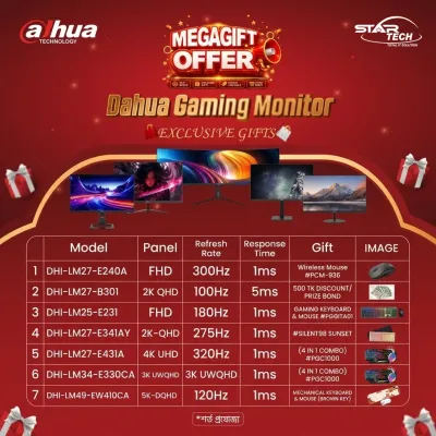 Dahua Gaming Monitor Mega Gift Offer