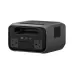 EcoFlow RIVER 3 Plus rear angled view showing dual AC outlets, solar input, charging ports and compact design