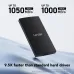 The Lexar SL300 Portable SSD displays high-speed transfer rates of up to 1050MB/s for rapid data access.