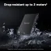 The Lexar SL300 Portable SSD floats above debris to showcase its durable 2-meter drop resistance.