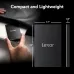 The Lexar SL500 Portable SSD is a compact, 0.3-inch thin drive designed for easy portability in a bag.