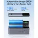 Exploded view of the UGREEN PB723 power bank showing Automotive Grade 21700 Lithium-ion Power Cells with 1000 Cycles and 200 Days Aging Test.