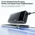 Side charging view of Awei PA-92 20000mAh 22.5W Fast Charging Power Bank showing fast charging with phone and cable