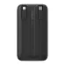 Top view of black Baseus Comet PPMD10 power bank with built-in cables.