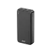 Black BWOO BO-P71 power bank with a honeycomb textured front panel, power button on the side, and multiple USB ports on top.