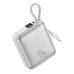 Front view of Foneng PX138 20000mAh 45W Power Bank With Built-in Type-C showing compact square body with strap loop design