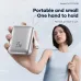 Lifestyle view of Foneng PX138 20000mAh 45W Power Bank With Built-in Type-C held in hand highlighting compact size and portability