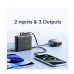 A gray Oraimo PowerNova L11 power bank with 2 inputs and 3 outputs.