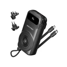 Vention FHXB0 10000mAh 22.5W Power Bank With Built-in Type-C and IP Cable