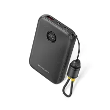 VENTION FKAB0-C 10000mAh 22.5W Power Bank with Built-in Type-C Cable