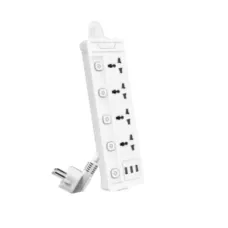 Deli CT411 2 Pin 4 Port 2 Meter Power Strip