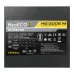 A label view of the black and yellow Antec NE1300G M 1300W power supply, detailing its technical specifications and regulatory markings.
