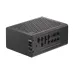 Rear view of Corsair HX1200i SHIFT Power Supply highlighting ports labeled for motherboard, CPU, PCIe, and SATA connections.