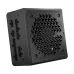 Side and port view of Corsair RMe Series RM1000e 1000W Power Supply showing cooling grille and Type 4 cable labels.