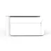 Angled view of Deli D511W Printer showing compact rectangular shape with front paper tray and minimalist design.