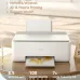 Usage view of Deli D511W Printer on table printing cat photo with wireless and mobile printing features.
