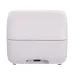 Angled view of the Xprinter XP-P323B Thermal Barcode Label Printer placed beside its removable battery for clarity.