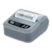 Front angled view of the Xprinter XP-P323B Thermal Barcode Label Printer printing a barcode label from its slot.