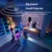 Usage scene of AUN A45 Pro FHD Home Cinema Android TV Projector showing big screen display in home environment