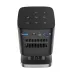 Front view of Havit PJ218 Pro 180 ANSI Lumens FHD Wi-Fi Portable Projector showing vertical design with lens and ventilation panel