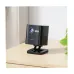 Side angled desk view of Havit PJ218 Pro 180 ANSI Lumens FHD Wi-Fi Portable Projector placed on stand projecting toward wall