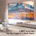 With a 1.08:1 throw ratio, the Magcubic X7 Projector displays a 130-inch image in small spaces.