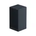 Front view of Xiaomi Wanbo Cube 2 Pro Projector showing ribbed black casing with Cube branding and Wanbo logo.