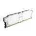 Angled front view of Lexar THOR OC DDR5 RAM in black with gold accents and heat spreader, showcasing premium gaming design.
