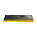 Angled view of Lexar THOR RGB 2nd Gen DDR5 RAM showing black heat spreader with yellow accent and bold THOR branding.