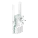 Rear view of CUDY RE1500 Range Extender showing ventilation holes, certification labels, and barcode on white casing.