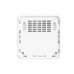 Underside view of Tenda Nova MX3 Mesh Router with ventilation slits, wall-mount slots, and screw holes for easy installation.