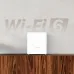 Front view of Tenda Nova MX3 Mesh Router with “nova” branding & green indicator light, highlighting Wi-Fi 6 technology support.