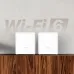 Front view of Tenda Nova MX3 Mesh Router with “nova” branding & green indicator light, highlighting Wi-Fi 6 technology support.