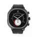 HiFuture AIX Lite smartwatch with black square casing, round dial, analog hands, and rubber strap sleek and modern design