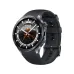 Oppo Watch X2 smartwatch with black rubber strap, metallic case, and lava landscape watch face