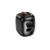Back view of Awei KA22 Portable Speaker showing rounded black casing with rear control panel, ports, and ventilation design.