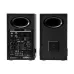 Rear view of the Edifier MR5 2:0 Tri‑amped Powered Studio Monitor Speaker in black showing ports and rear bass opening.