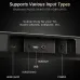 Rear close‑up view of the F&D HT‑360 2.1 Soundbar Wireless Bluetooth Speaker showing supported input ports and labels.