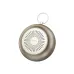 FONENG M1 portable Bluetooth speaker with metallic grille, loop attachment, and compact round design