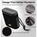 Monster Atomic Pebble Bluetooth Speaker shown with design details, including fabric texture and lanyard strap.