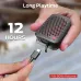 Close-up of the Monster Blaster Micro Portable Bluetooth Speaker being charged, showing its compact design in hand.