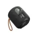 Weofly Stone Portable Bluetooth Speaker shown from a rear-angled view featuring its charging port cover and attached carrying loop.
