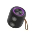 Weofly Stone Portable Bluetooth Speaker shown from a rear-angled view featuring its charging port cover and attached carrying loop.