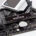 Corsair MP600 PRO NH M.2 SSD installed on a motherboard, highlighting its slim profile and PCIe Gen4 capabilities.