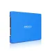 OSCOO OS001 2.5-inch SATA SSD in a vibrant blue aluminum casing, ready for enhanced storage performance.