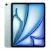 Apple iPad Air M4 13-inch tablet with sleek blue design, rear camera, and vibrant display featuring abstract wallpaper