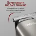 Close-up of ENCHEN Beardo 2 Trimmer’s R-type blade showing smooth, skin-safe trimming with ultra-sharp cutting precision.