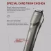 Front view of ENCHEN Beardo 2 Trimmer highlighting LED indicator and travel lock for smart, safe grooming on the go.
